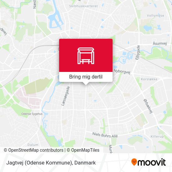 Jagtvej (Odense Kommune) kort