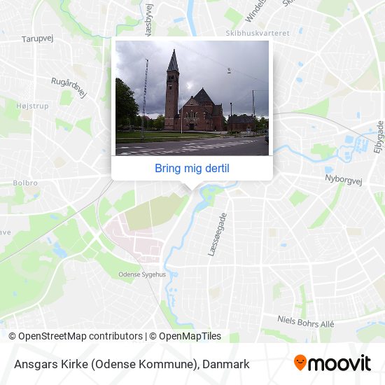 Ansgars Kirke (Odense Kommune) kort