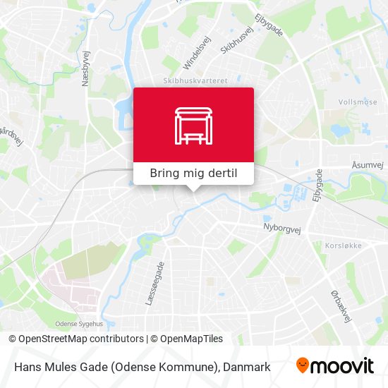 Hans Mules Gade (Odense Kommune) kort