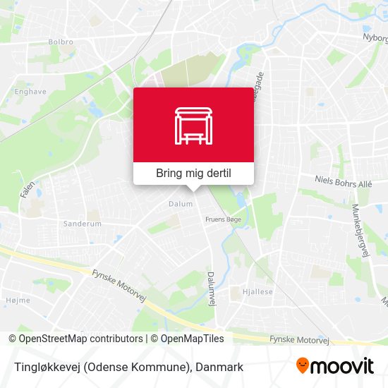 Tingløkkevej (Odense Kommune) kort