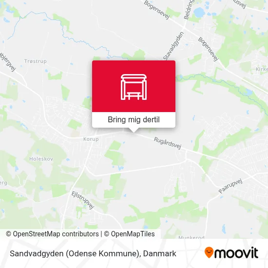 Sandvadgyden (Odense Kommune) kort