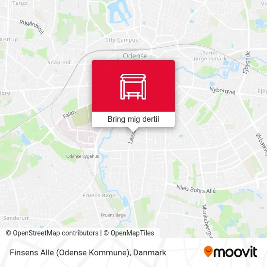 Finsens Alle (Odense Kommune) kort