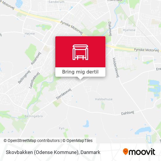 Skovbakken (Odense Kommune) kort