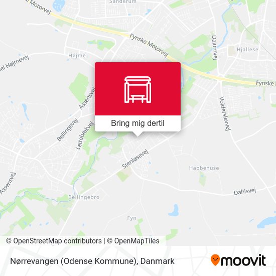 Nørrevangen (Odense Kommune) kort