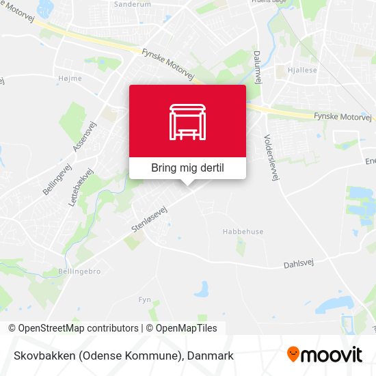 Skovbakken (Odense Kommune) kort