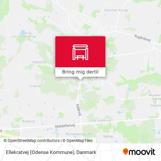 Ellekratvej (Odense Kommune) kort