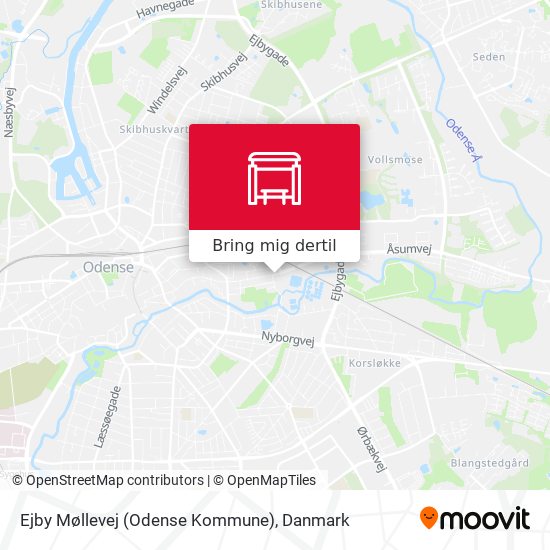Ejby Møllevej (Odense Kommune) kort