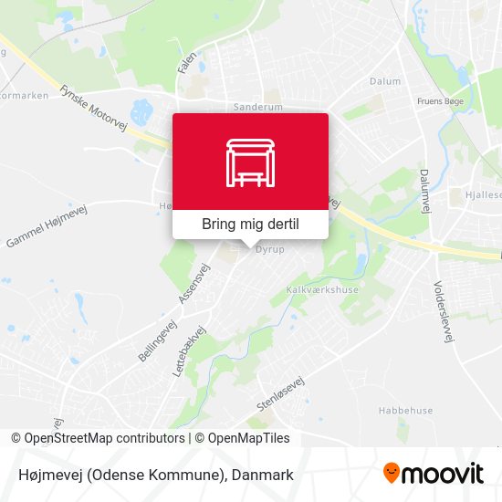 Højmevej (Odense Kommune) kort