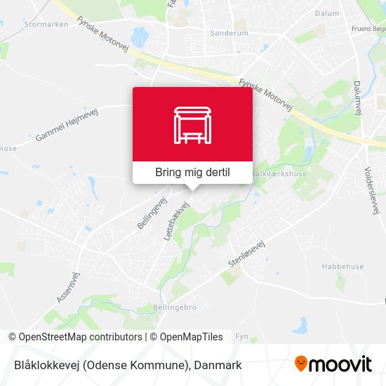 Blåklokkevej (Odense Kommune) kort