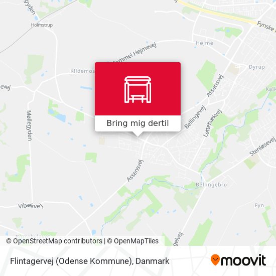 Flintagervej (Odense Kommune) kort