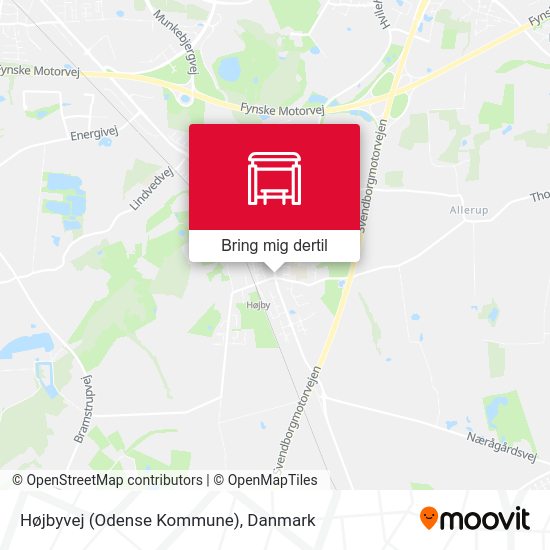 Højbyvej (Odense Kommune) kort