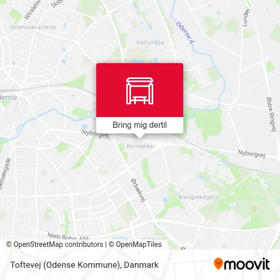 Toftevej (Odense Kommune) kort