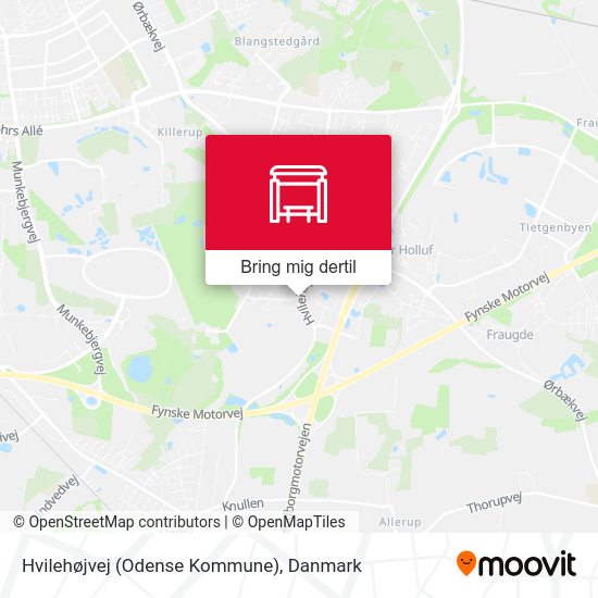 Hvilehøjvej (Odense Kommune) kort