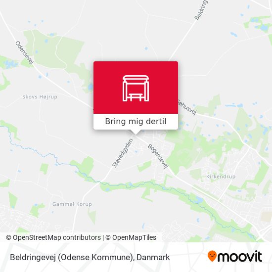 Beldringevej (Odense Kommune) kort