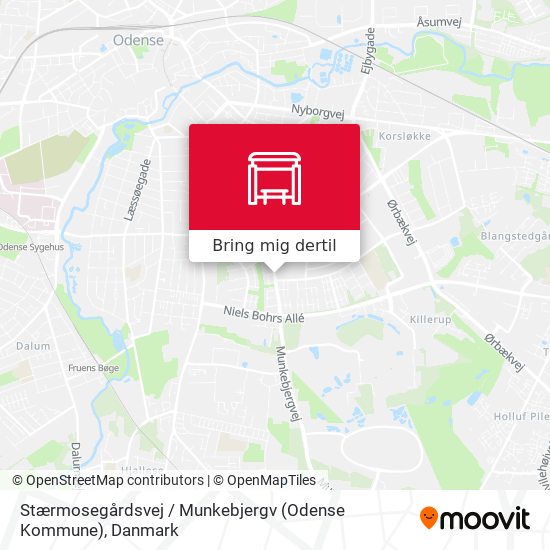 Stærmosegårdsvej / Munkebjergv (Odense Kommune) kort