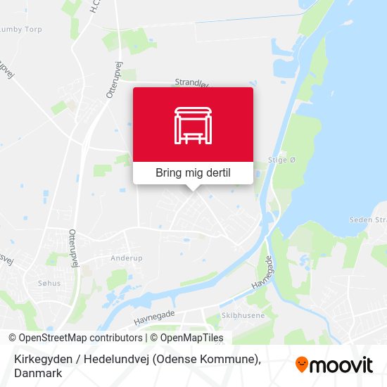 Kirkegyden / Hedelundvej (Odense Kommune) kort
