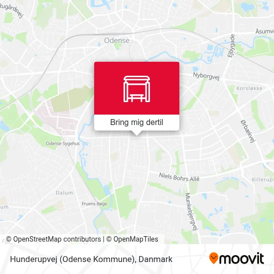 Hunderupvej (Odense Kommune) kort