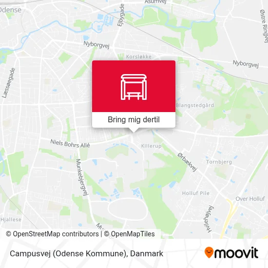 Campusvej (Odense Kommune) kort