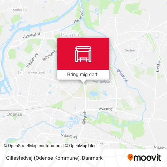 Gillestedvej (Odense Kommune) kort
