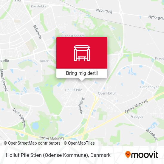 Holluf Pile Stien (Odense Kommune) kort