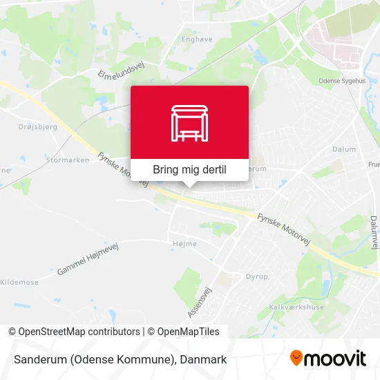Sanderum (Odense Kommune) kort