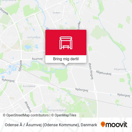 Odense Å / Åsumvej (Odense Kommune) kort