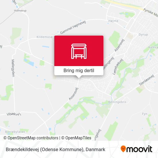 Brændekildevej (Odense Kommune) kort