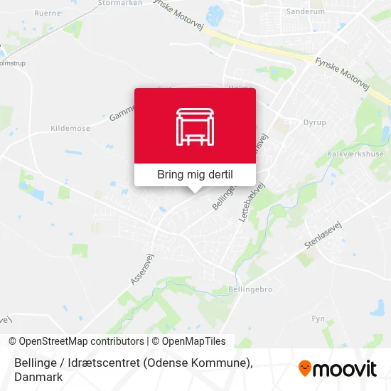 Bellinge / Idrætscentret (Odense Kommune) kort