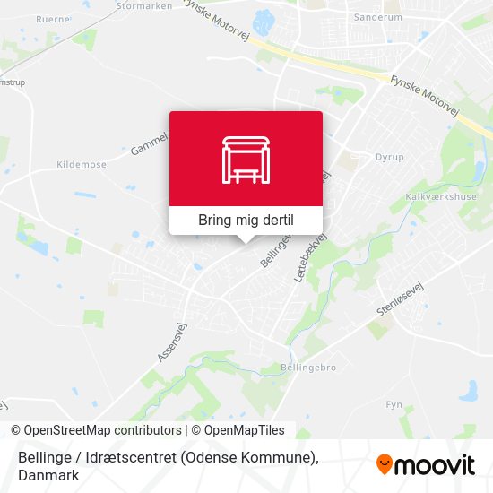 Bellinge / Idrætscentret (Odense Kommune) kort