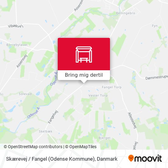 Skærevej / Fangel (Odense Kommune) kort