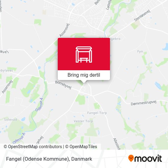 Fangel (Odense Kommune) kort