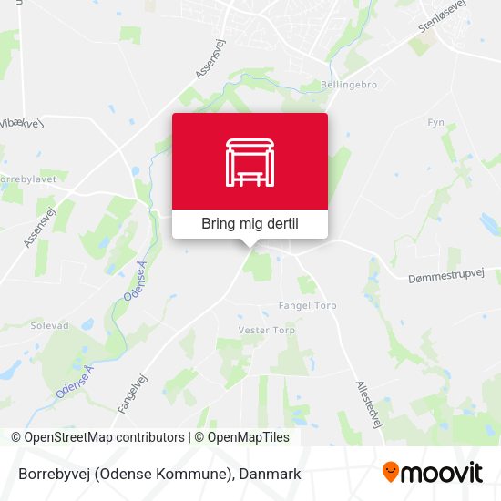 Borrebyvej (Odense Kommune) kort