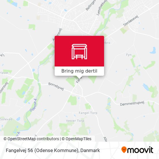 Fangelvej 56 (Odense Kommune) kort