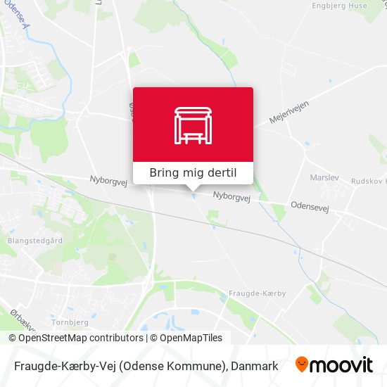 Fraugde-Kærby-Vej (Odense Kommune) kort