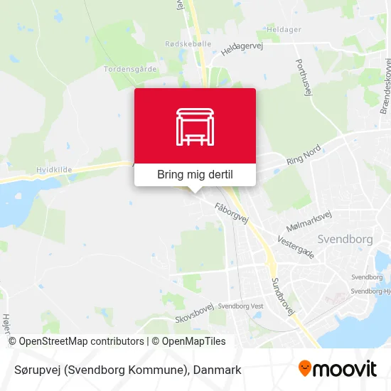 Sørupvej (Svendborg Kommune) kort