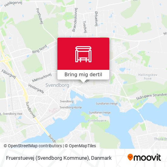 Fruerstuevej (Svendborg Kommune) kort