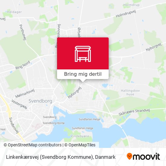 Linkenkærsvej (Svendborg Kommune) kort