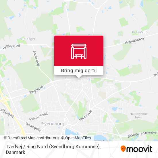 Tvedvej / Ring Nord (Svendborg Kommune) kort