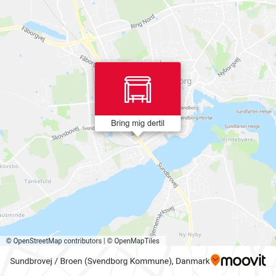 Sundbrovej / Broen (Svendborg Kommune) kort