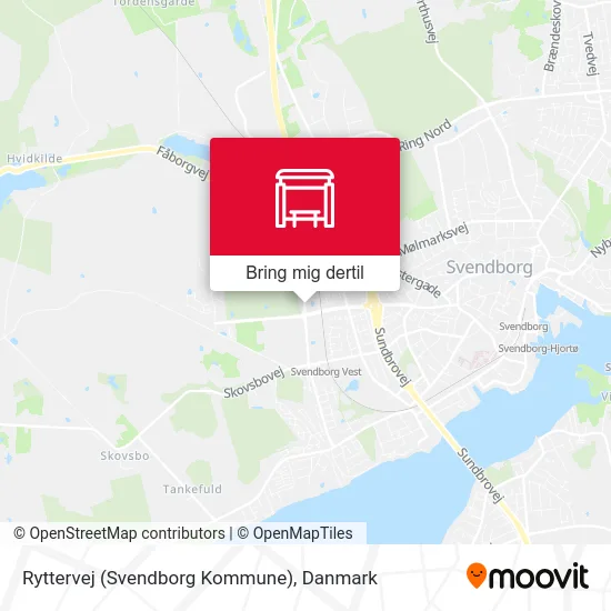 Ryttervej (Svendborg Kommune) kort