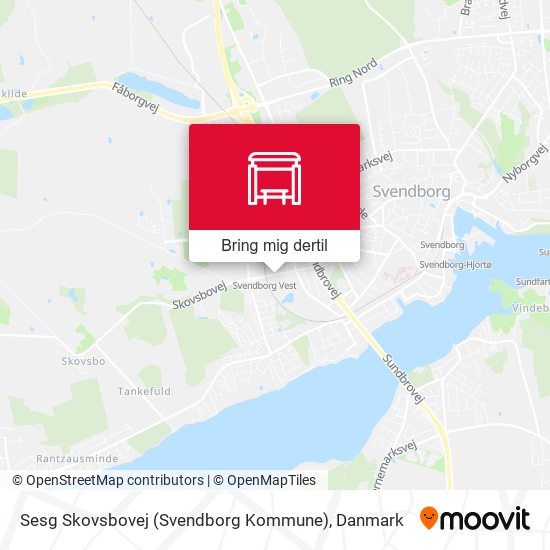 Sesg Skovsbovej (Svendborg Kommune) kort