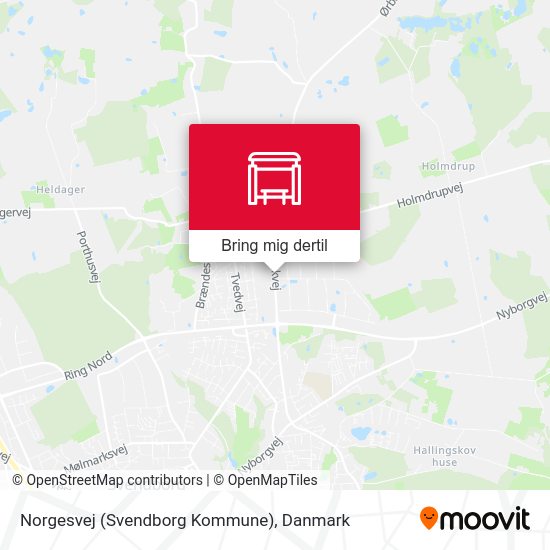 Norgesvej (Svendborg Kommune) kort