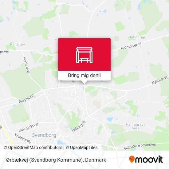 Ørbækvej (Svendborg Kommune) kort