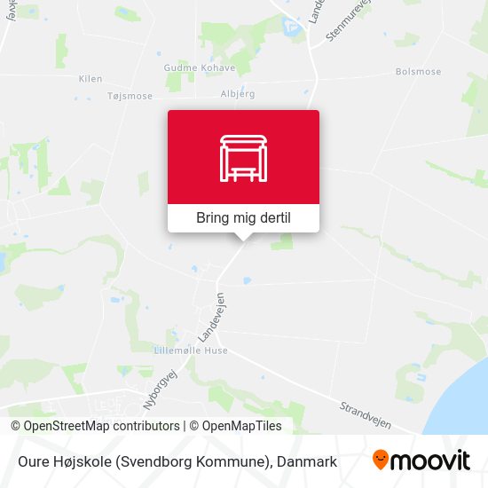 Oure Højskole (Svendborg Kommune) kort