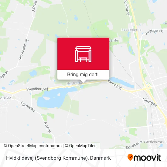 Hvidkildevej (Svendborg Kommune) kort