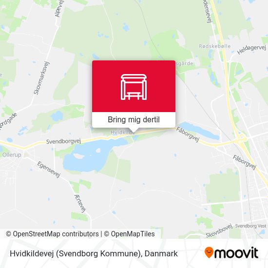 Hvidkildevej (Svendborg Kommune) kort