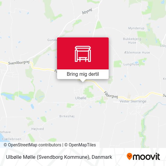 Ulbølle Mølle (Svendborg Kommune) kort