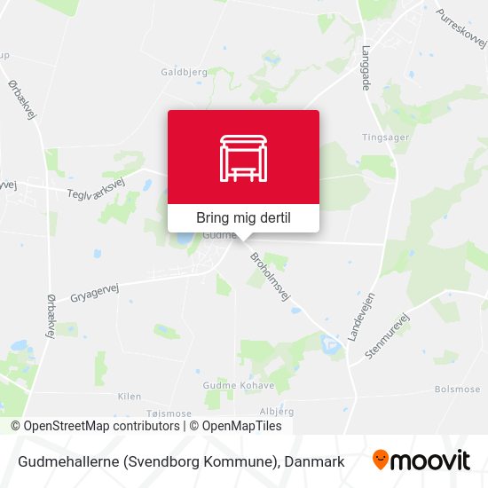 Gudmehallerne (Svendborg Kommune) kort