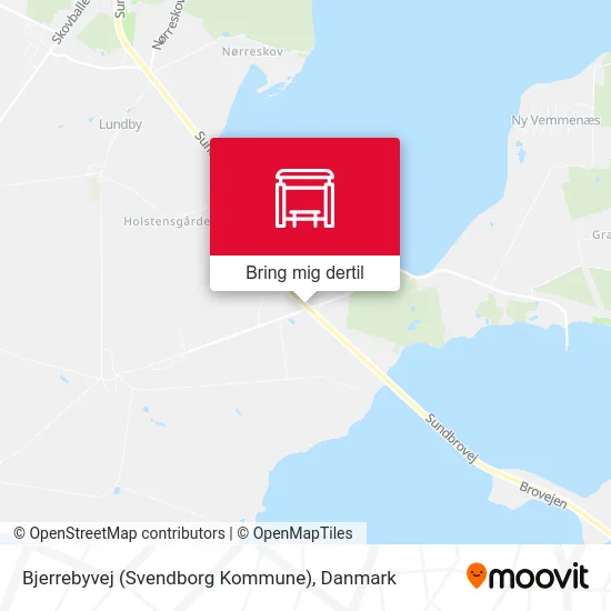 Bjerrebyvej (Svendborg Kommune) kort