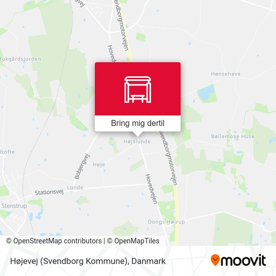 Højevej (Svendborg Kommune) kort